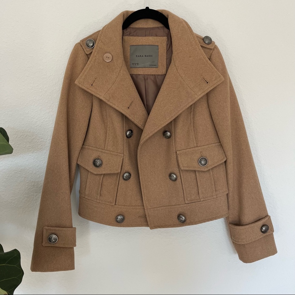 Zara Tan Utility Jacket
